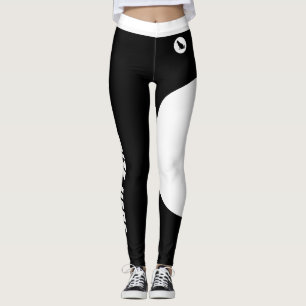 Anpassad kattälskare husdjursmamma vitgrön svart leggings