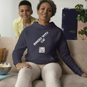 Anpassad Kattälskare Navyblå Vit Citat Husdjur Fot T Shirt