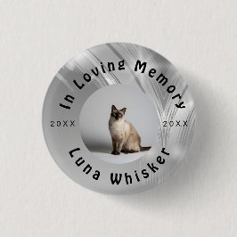 Anpassad kattfotocirkelramdesign knapp