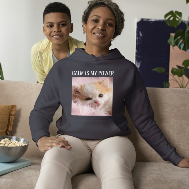 Anpassad kattmamma mörkgrå vit text söt husdjur fo t shirt (Skapare uppladdad)