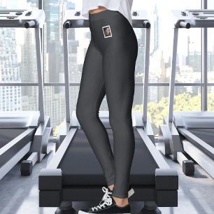 Anpassad kaviartext för husdjursfoto, söt och varm leggings