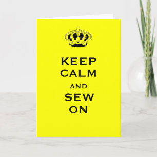 Anpassad Keep Calm Ljus Solgul Gratulationskort Kort