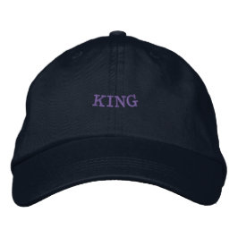 Anpassad KING-text Kraftfull och självsäker utseen Broderad Keps