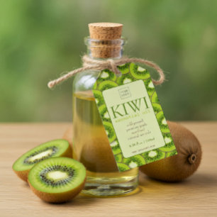 Anpassad Kiwi etiket för eterisk olja Presentetikett