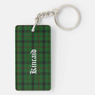 Anpassad klan Kincaid Tartan Randig Nyckelring