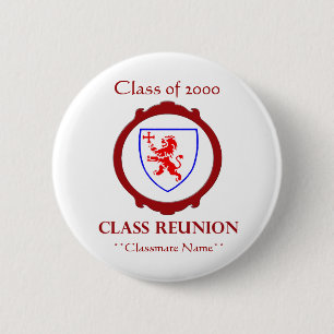 ANPASSAD klass 2000: Reunion Namn Badge Knapp