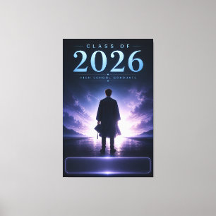 Anpassad Klass 2026 Examen Minnessak Canvastryck