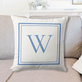 Anpassad Klassisk Monogram Initial Bokstav Namn Kudde