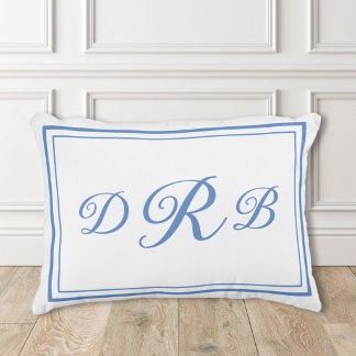 Anpassad Klassisk Monogram Kalligrafi Initial Namn Prydnadskudde