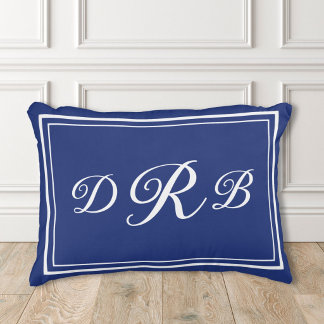 Anpassad Klassisk Monogram Kalligrafi Initial Namn Prydnadskudde