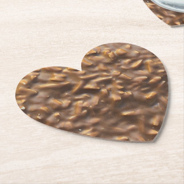 Anpassad Klumpig Choklad Underlägg Papper (Vinklad)