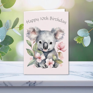 Anpassad Koala Födelsedags Kort