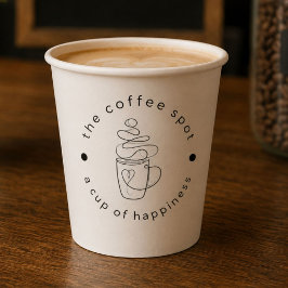 Anpassad Koffebutik Lägg Till Din Logotyp Modern M