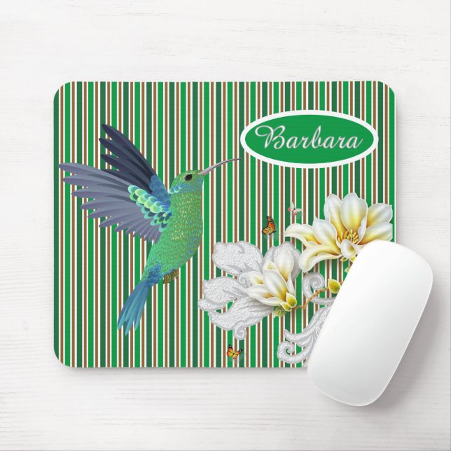 Anpassad Kolibri På Sommaren  Musmatta (Med mus)