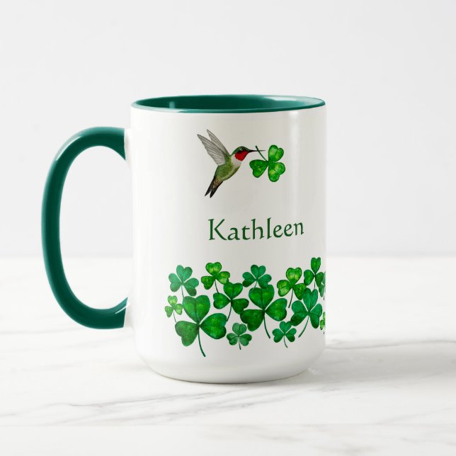 Anpassad kolibri till St. Patrick's Mugg (Vänster)