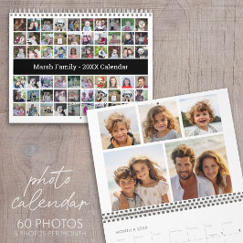 Anpassad kollage Modern familj - 60 bilder Kalender