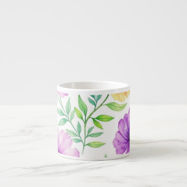 Anpassad konstkopp – Stylish kaffekopp Espressomugg (Framsidan)