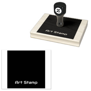 Anpassad konststämpel fyrkantig ram logotyp tryckt stämpel