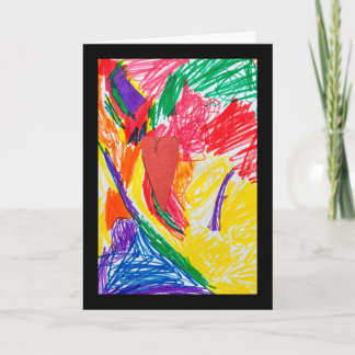 Anpassad konsttryck för barn kort