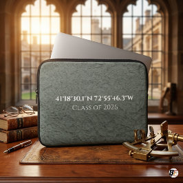 Anpassad Koordinatklass 2026 Minimalistisk Laptop Fodral