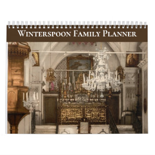 Anpassad kristen familjeskrift 12-månaders planera kalender