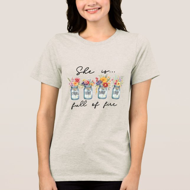 Anpassad Kristendomen Växa i Nåde T Shirt (Framsida)