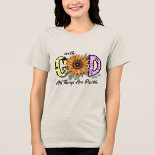 Anpassad Kristet Allt är Möjligt T Shirt