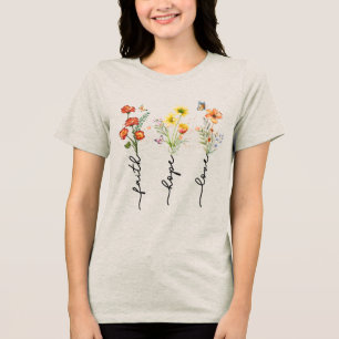 Anpassad Kristet Hopp Tro Kärlek T Shirt