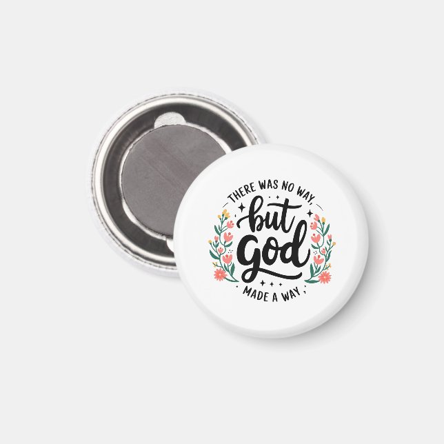 Anpassad Kristet Inget Annat Val Än Gud Magnet (Front/Back)