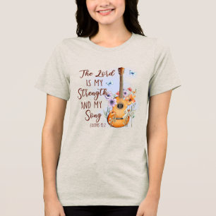 Anpassad Kristi Herre är Styrka & Min Sång T Shirt