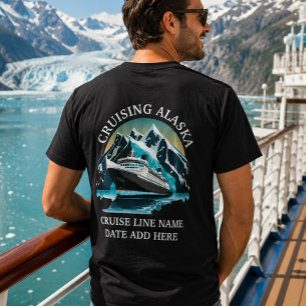 Anpassad kryssning Alaska fartygs embarkering T Shirt