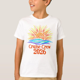 Anpassad kryssningsbesättning sol och vågor t shirt