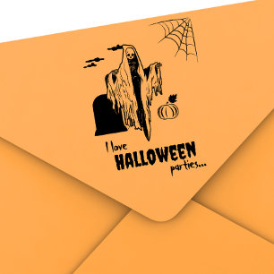 Anpassad Kuslig Skrämmande Skelett Rolig Halloween Självfärgande Stämpel
