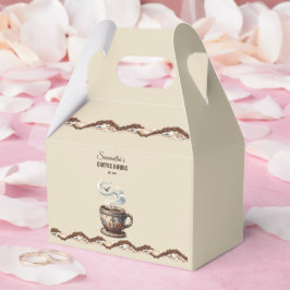 Anpassad kustcafé-varumärkning  presentaskar