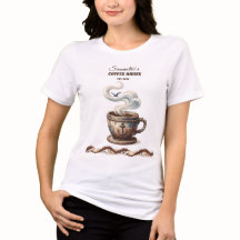 Anpassad kustcafé-varumärkning