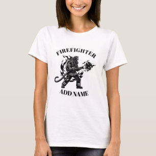 Anpassad Kvinnors Brandman T-Shirt