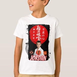 Anpassad Kyokushin Karate Foto Vit Barn Tröja