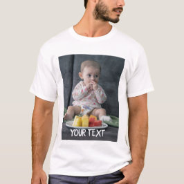Anpassad. Lägg till bild och Text. Personlig T-Shi T Shirt