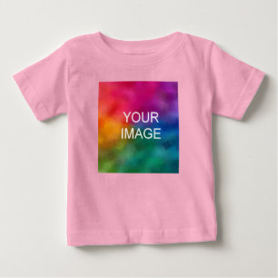 Anpassad Lägg Till Din Text Ladda Upp Foto Rosa Fi T Shirt
