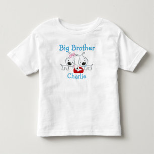 Anpassad Lägg till en storebror för Namn Hundar T Shirt