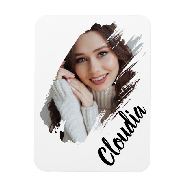 Anpassad Lägg Till Foto Och Text Magnet (Vertikal)