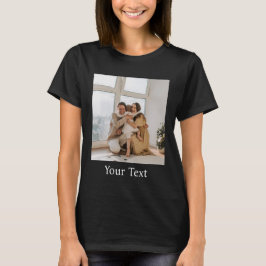 Anpassad, Lägg till foto och text T Shirt