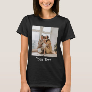 Anpassad, Lägg till foto och text T Shirt