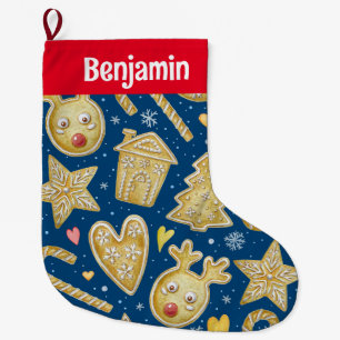 Anpassad lagning av julkakor stor julstrumpa