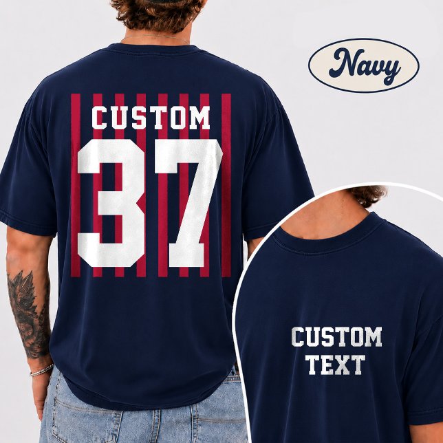 Anpassad lagtröja med framsides- och baksidesdesig t shirt (Skapare uppladdad)