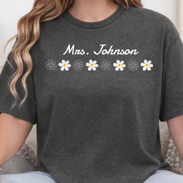 Anpassad lärar Namn Personlig Lärar Team Present T Shirt (Skapare uppladdad)