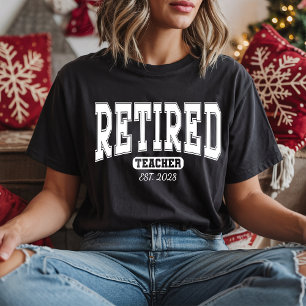 Anpassad lärare pensionär skjorta, pensionerad skj t shirt