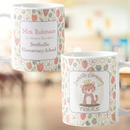 Anpassad lärare & skolmugg med foto/maskot kaffemugg