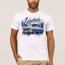 Anpassad lastbils vattenfärg grafisk Klassisk last T Shirt