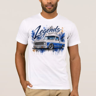 Anpassad lastbils vattenfärg grafisk Klassisk last T Shirt